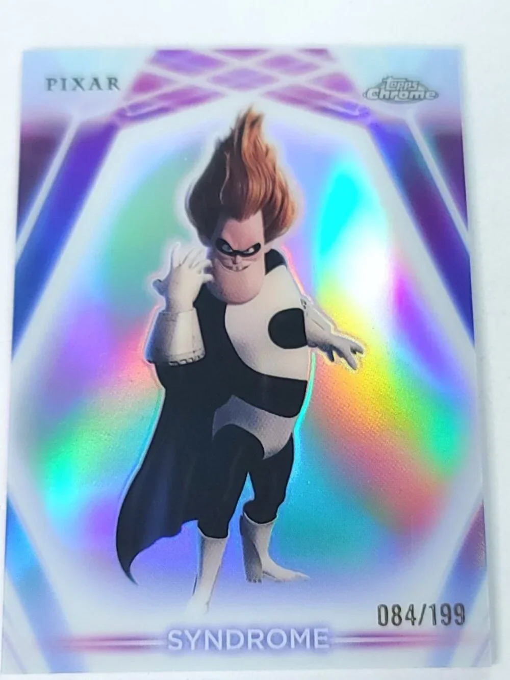 Syndrome Topps 2026 Disney Neon Holo Chrome Refractor Limited 084/199 CNE